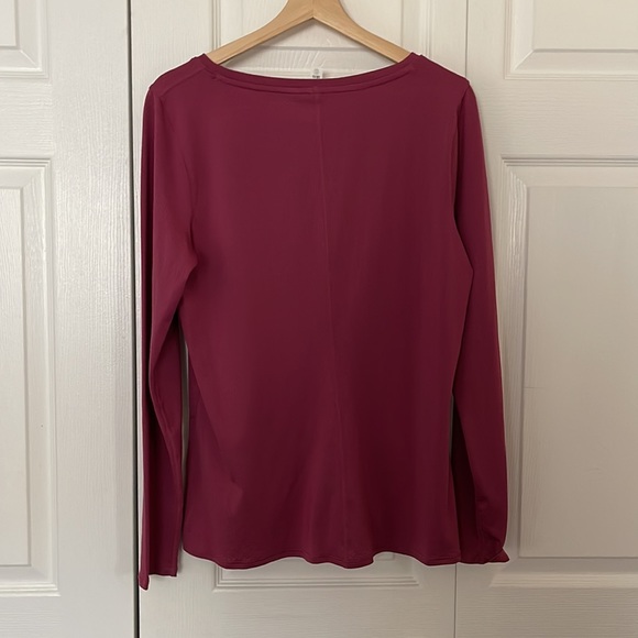 Deep Pink Under Armour Heat Gear Long Sleeve - Picture 3 of 4